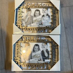 Silver 3 Birthday and Anniversary Frames